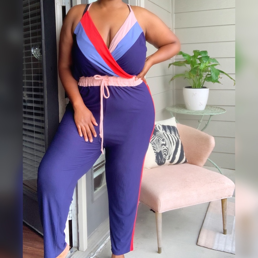 Multi color cotton jumpsuit